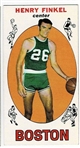 1969 Topps Basketball #34 Henry Finkel - Boston Celtics RC